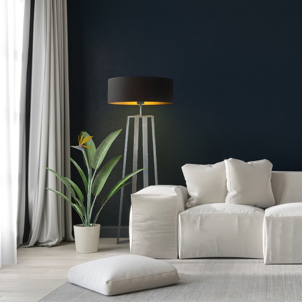 Lampa podłogowa do salonu MOSS GOLD  Lysne