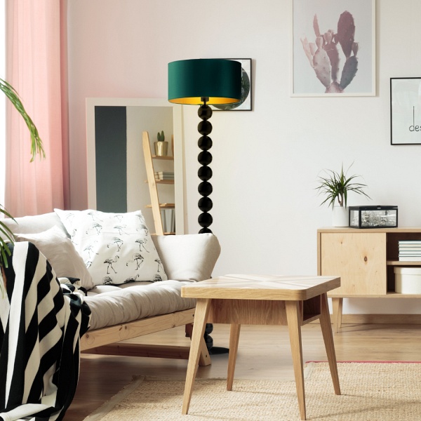 Lampa Nowoczesna  podłogowa do salonu GIZA GOLD  Lysne