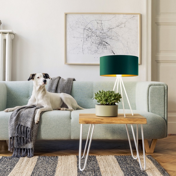 Lampa stołowa do salonu GENUA GOLD  Lysne