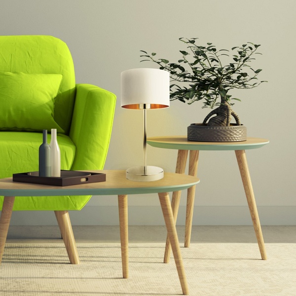 Lampka Nowoczesna  na stolik do salonu NICEA GOLD  Lysne