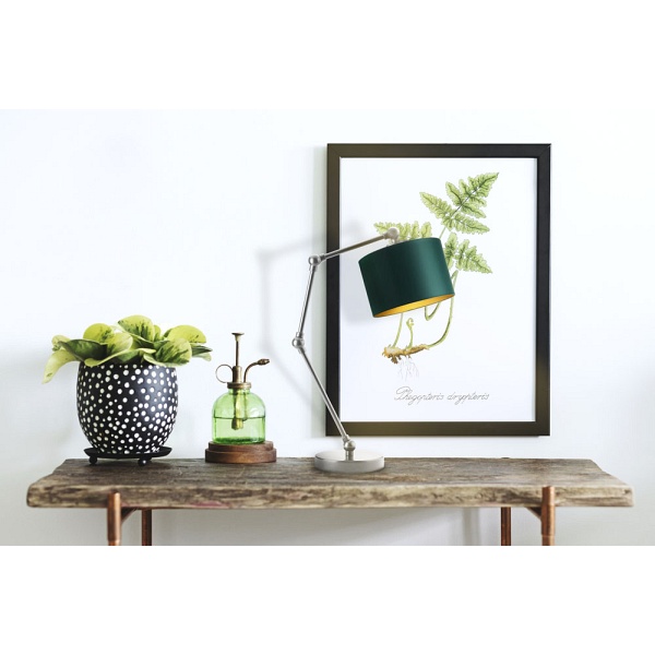 Lampka Designerska  na nocny stolik ASMARA GOLD  Lysne