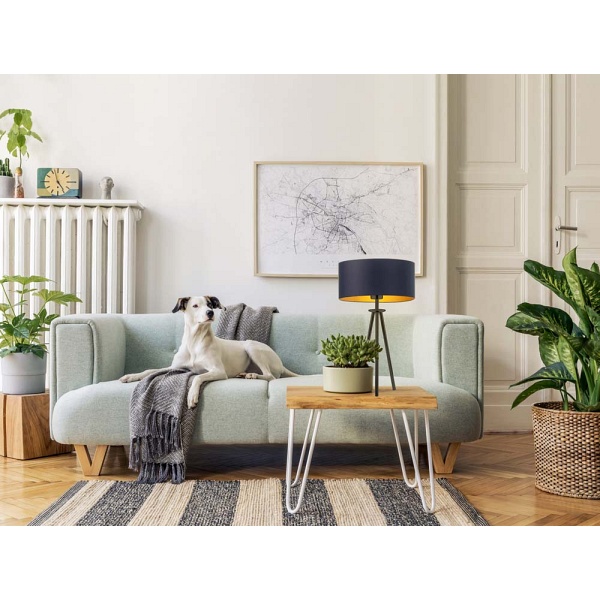 Lampka Designerska  nocna do na stolik do pokoju ALTA GOLD  Lysne