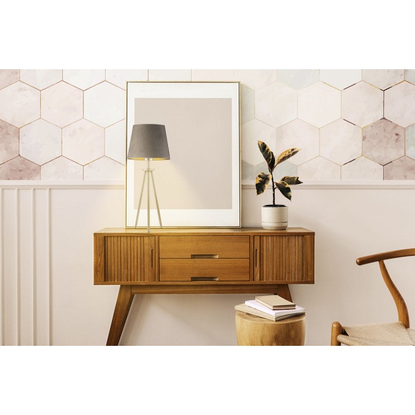 Lampka Nowoczesna  na komodę BERGEN VELUR  Lysne