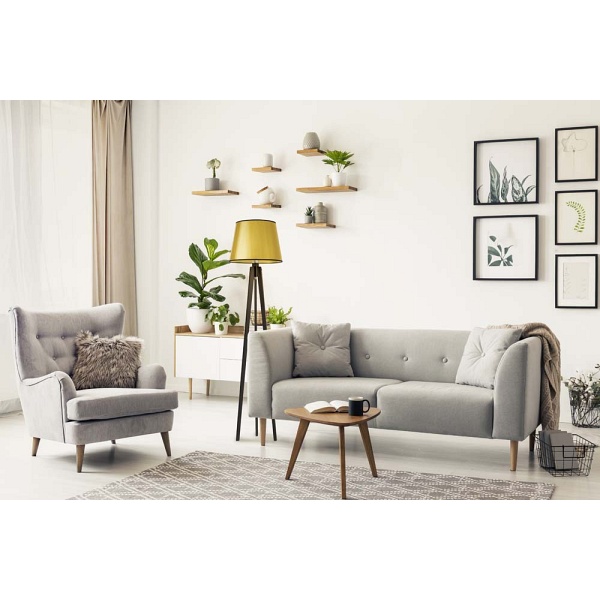 Lampa podłogowa na trzech nogach CURACAO MIRROR  Lysne