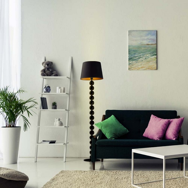 Lampa Nowoczesna  do salonu z włącznikiem nożnym BANGKOK GOLD  Lysne