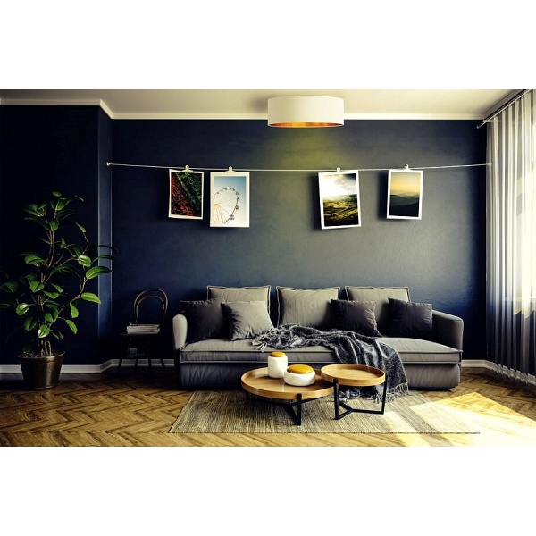 Plafon kuchenny DUBAJ GOLD fi - 40 cm  Lysne