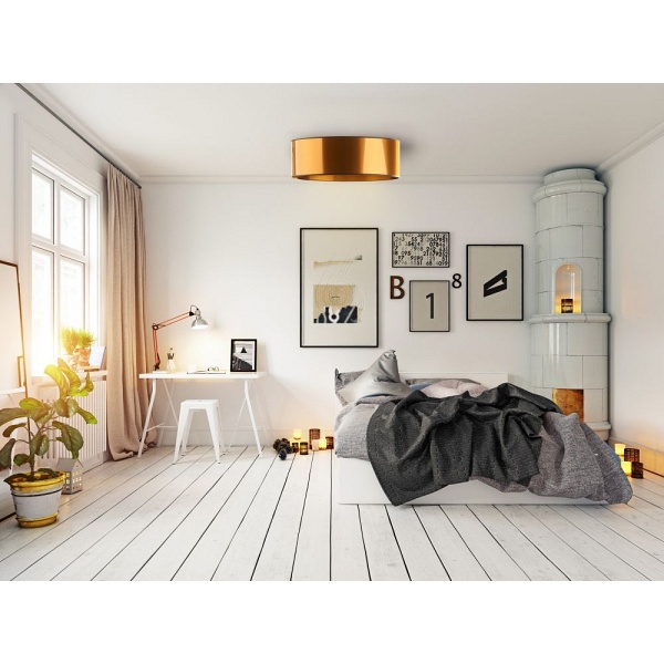 Plafon Nowoczesny  sufitowy DUBAJ MIRROR fi - 30 cm  Lysne