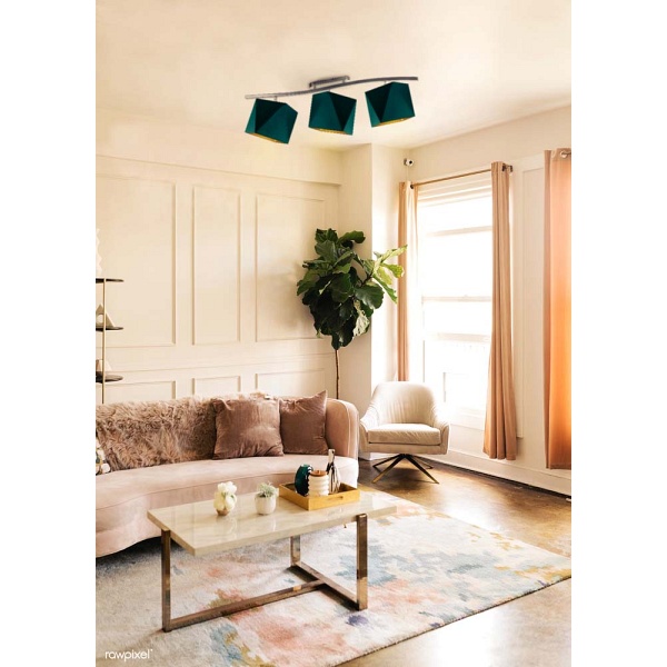 Plafon Nowoczesna iera FARGO GOLD  Lysne