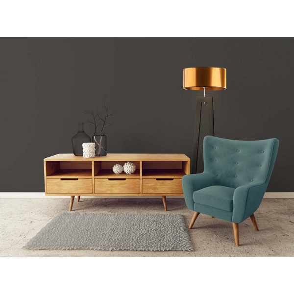 Lampa Drewniana  stojąca BALI MIRROR  Lysne