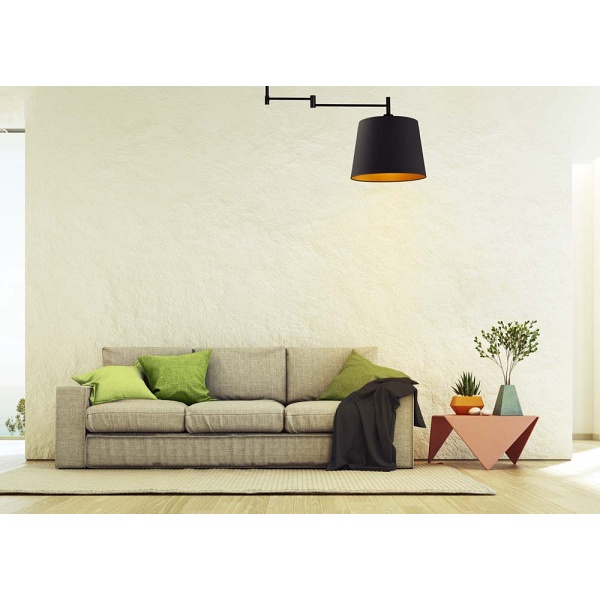 Lampa podłogowa do sypialni ASTI GOLD  Lysne