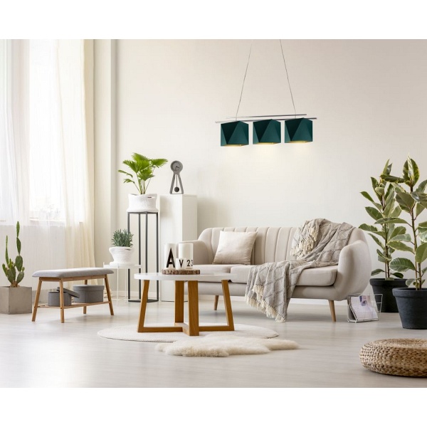 Żyrandol do salonu MALIBU GOLD  Lysne