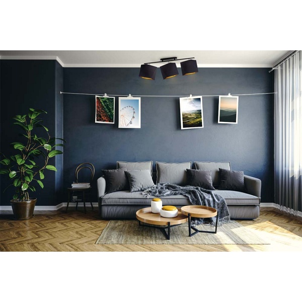 Plafoniera do jadalni DETROIT GOLD  Lysne