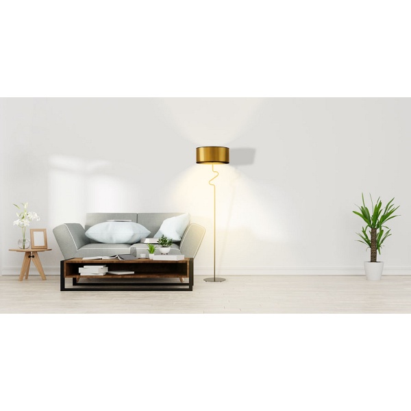 Lampa Miedziana  stojąca MORONI MIRROR  Lysne