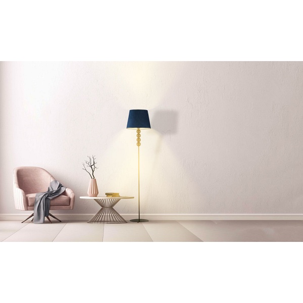 Lampa podłogowa z 4 ozdobnymi kulami SEUL VELUR  Lysne