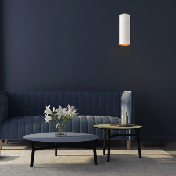 Lampa wisząca do salonu DENVER GOLD  Lysne