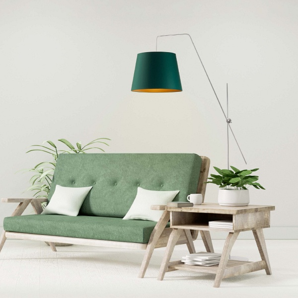 Lampa podłogowa do salonu VIGO GOLD  Lysne