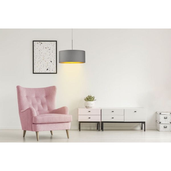 Oświetlenie wiszące do sypialni SINTRA GOLD fi - 50 cm  Lysne