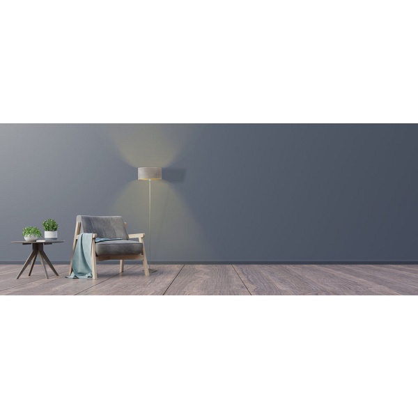 Lampa Elegancka  stojąca na chromowanym stelażu MEKSYK VELUR   Lysne