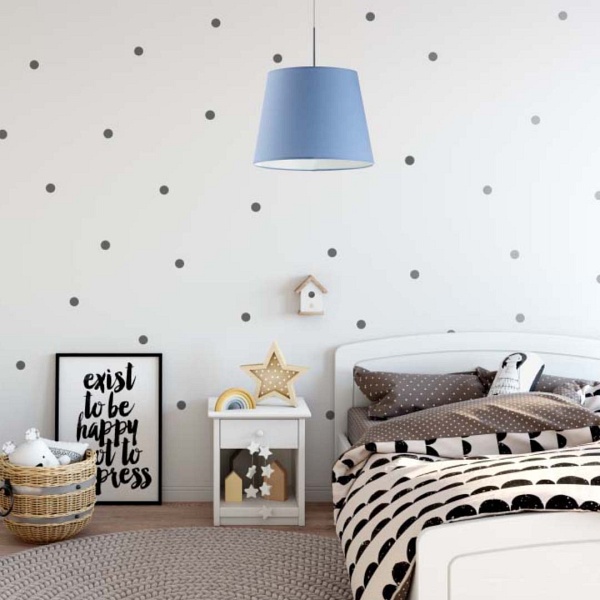 Żyrandol do pokoju dziecięcego SARI - kolor niebieski  Lysne