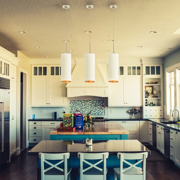 Lampa nad wyspę kuchenną ELBA GOLD  Lysne