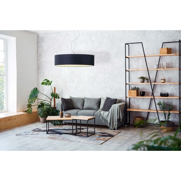 Lampa Duża  wisząca PORTO fi - 100 cm - szary stalowy  Lysne