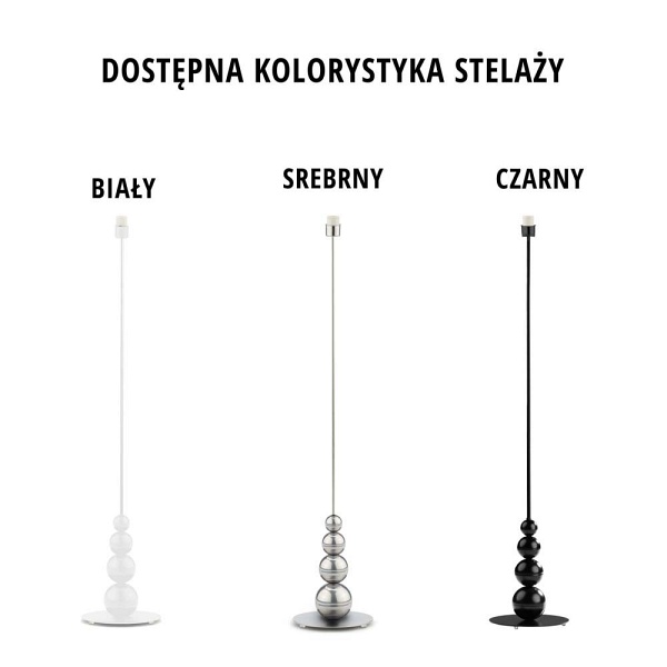 Lampa podłogowa do czytania ROMA GOLD  Lysne