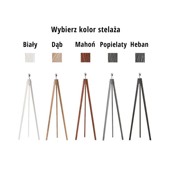 Lampa podłogowa do salonu LAGOS GOLD  Lysne