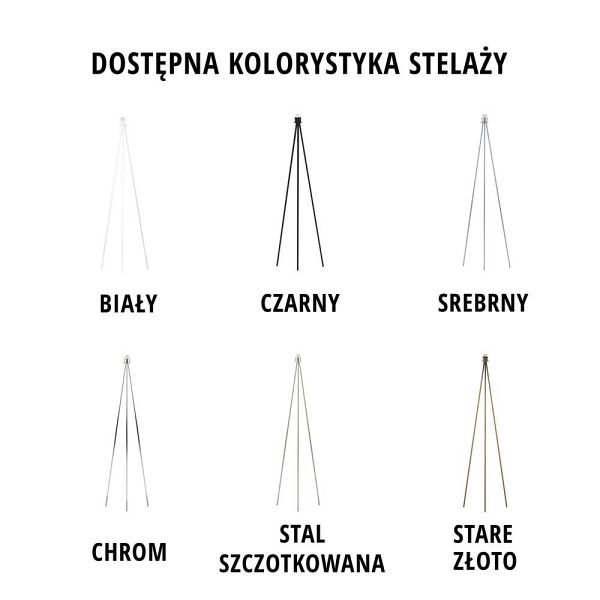 Lampa Stojąca  pokojowa RENO GOLD  Lysne