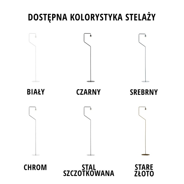 Lampa podłogowa do sypialni TESALLIA VELUR  Lysne