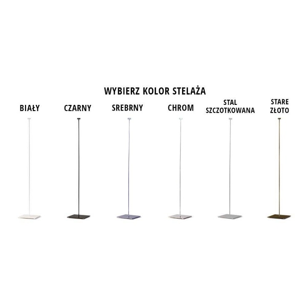 Lampa podłogowa do czytania PRAGA GOLD  Lysne