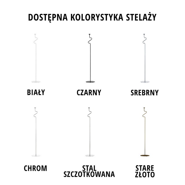 Designerskie oświetlenie podłogowe FOGO  Lysne