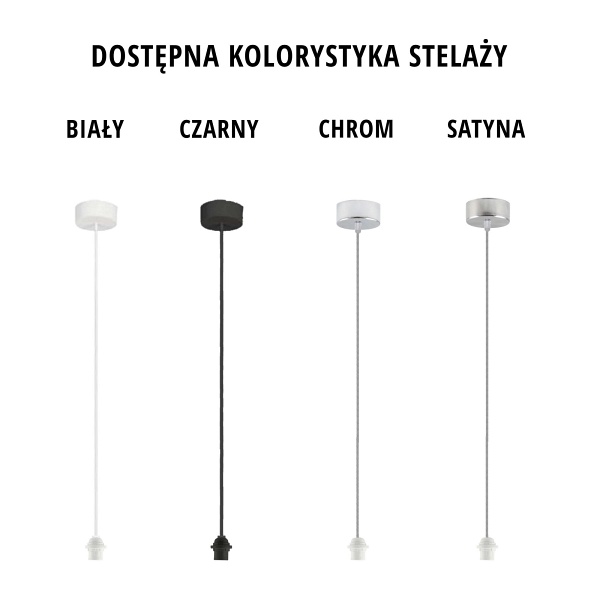 Lampa sufitowa z regulowaną wysokością KANO D1 GOLD  Lysne