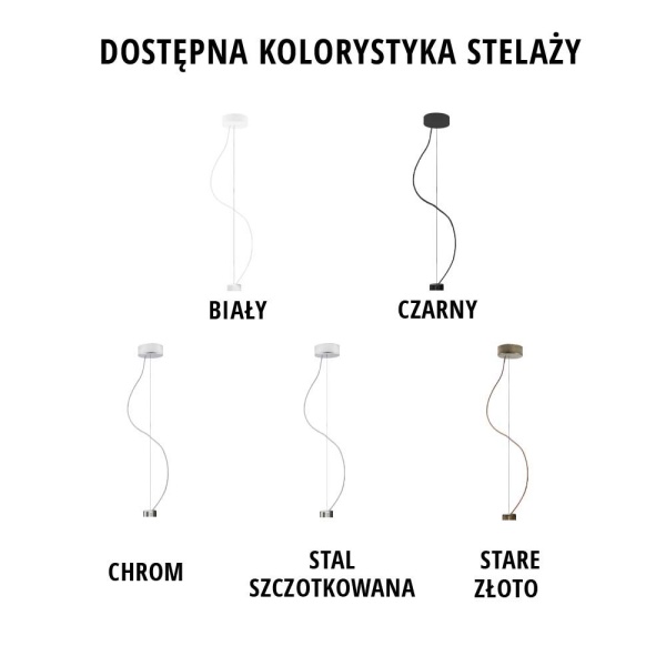 Lampa Biała  wisząca HAJFA fi - 30 cm  Lysne