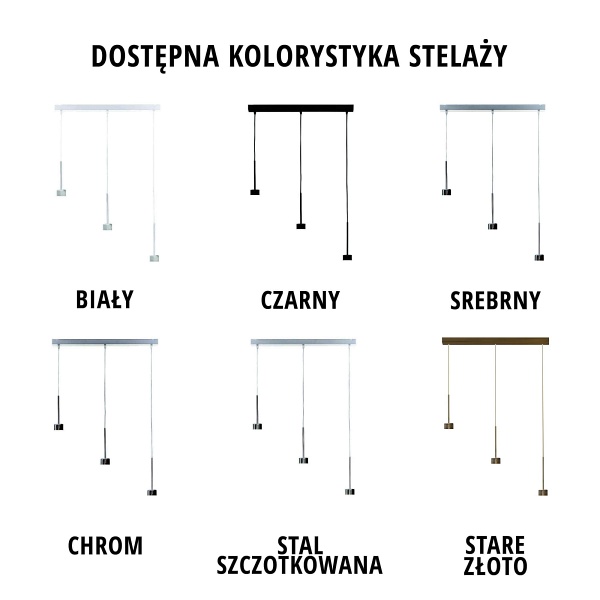 Lampa wisząca do salonu BORNEO GOLD  Lysne
