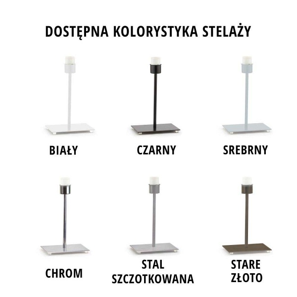 Lampa stołowa do salonu GENUA GOLD  Lysne