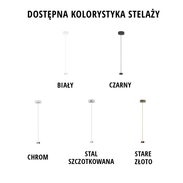 Lampa wisząca do salonu DENVER GOLD  Lysne