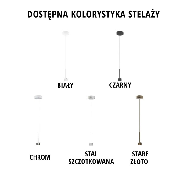 Oświetlenie wiszące do sypialni SINTRA GOLD fi - 50 cm  Lysne