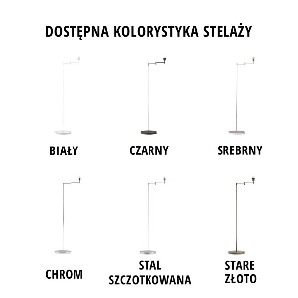 Lampa podłogowa KALIFORNIA GOLD  Lysne