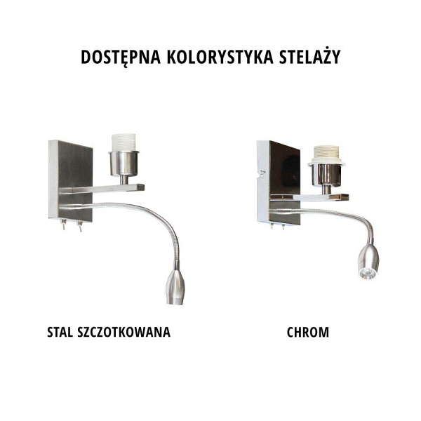 Kinkiet z dodatkowym panelem LED MESSA GOLD  Lysne