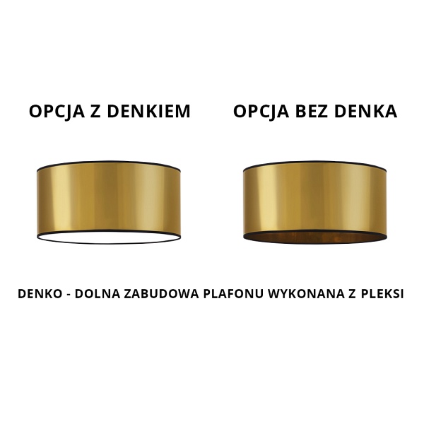 Plafon Nowoczesny  sufitowy WENECJA MIRROR fi - 30 cm  Lysne