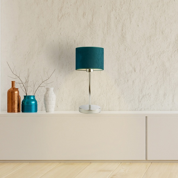 Lampka Nowoczesna  nocna NICEA VELUR  Lysne