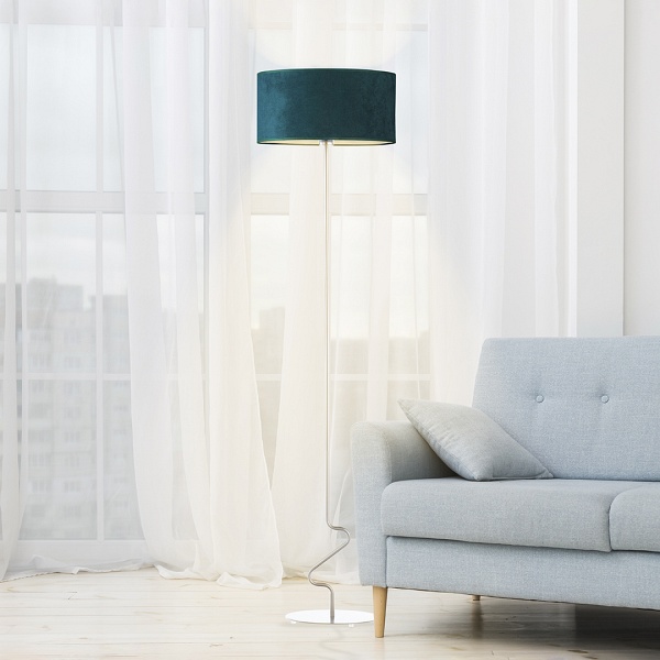 Lampa podłogowa do sypialni JERSEY VELUR  Lysne