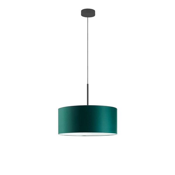 Lampa wisząca z regulacją wysokości SINTRA fi - 40 cm - kolor zieleń butelkowa  Lysne