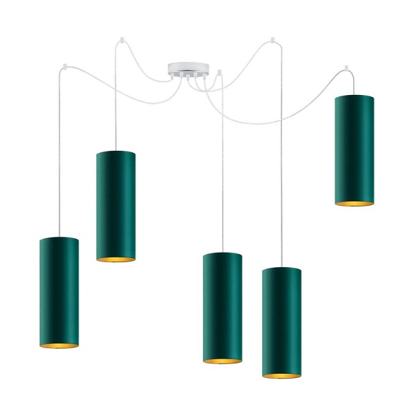 Lampa Designerska  wisząca pająk VIZELA T5 GOLD  Lysne