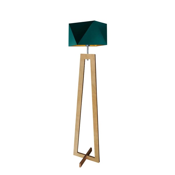 Lampa stojąca do salonu BAKU GOLD  Lysne