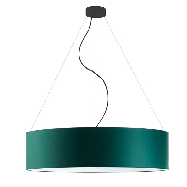 Lampa wisząca do jadalni PORTO fi - 80 cm - kolor zieleń butelkowa  Lysne