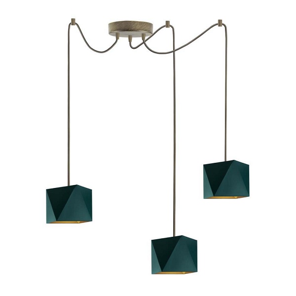 Lampa sufitowa z regulowaną wysokością KANO D3 GOLD  Lysne