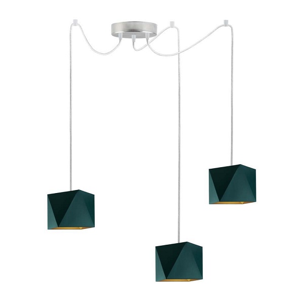 Lampa Designerska  wisząca KANO D3 GOLD  Lysne
