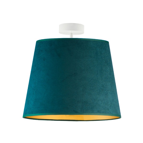 Plafon sufitowy do kuchni KAIR VELUR - kolor zieleń butelkowa ze złotym wnętrzem  Lysne