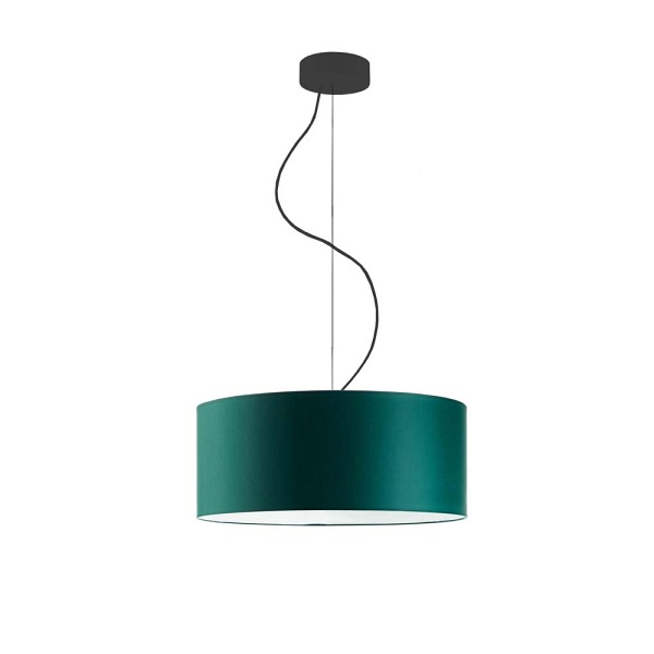 Lampa wisząca do sypialni HAJFA fi - 40 cm - kolor zieleń butelkowa  Lysne